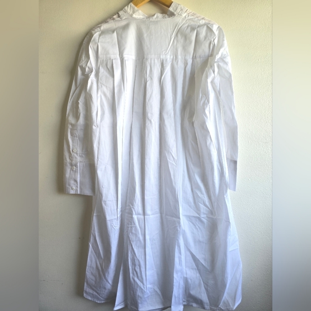 NWT! Harshman Los Angeles, Toula Pleated Back Tunic, White , Size XS-MSRP $331 - Picture 4 of 9